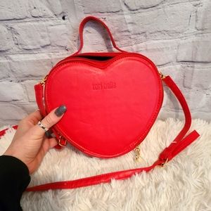 Heart shaped red purse